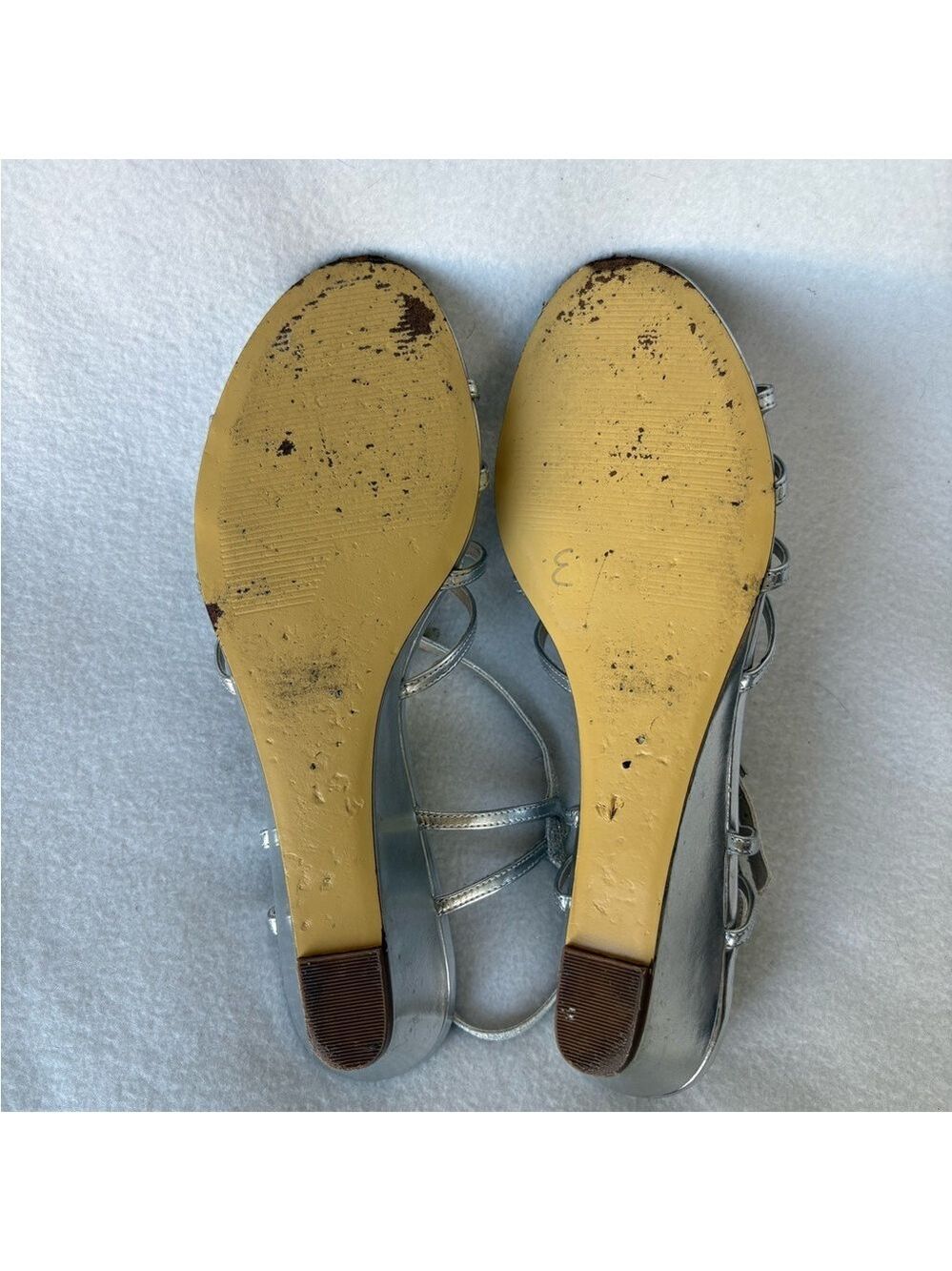 Silver Strappy Sandals for Women - Picture 4 of 4